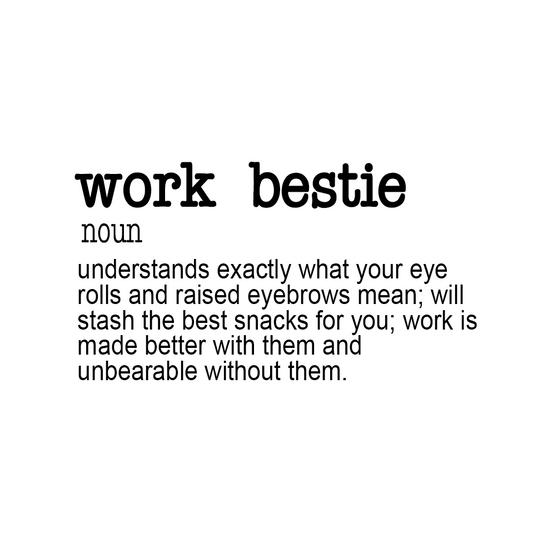 Work Bestie Christmas Ornament Bestie Definition | Gift for Work Bestie | Coworker Gift | Co Worker Gift | Gift for Friend | Work Wife