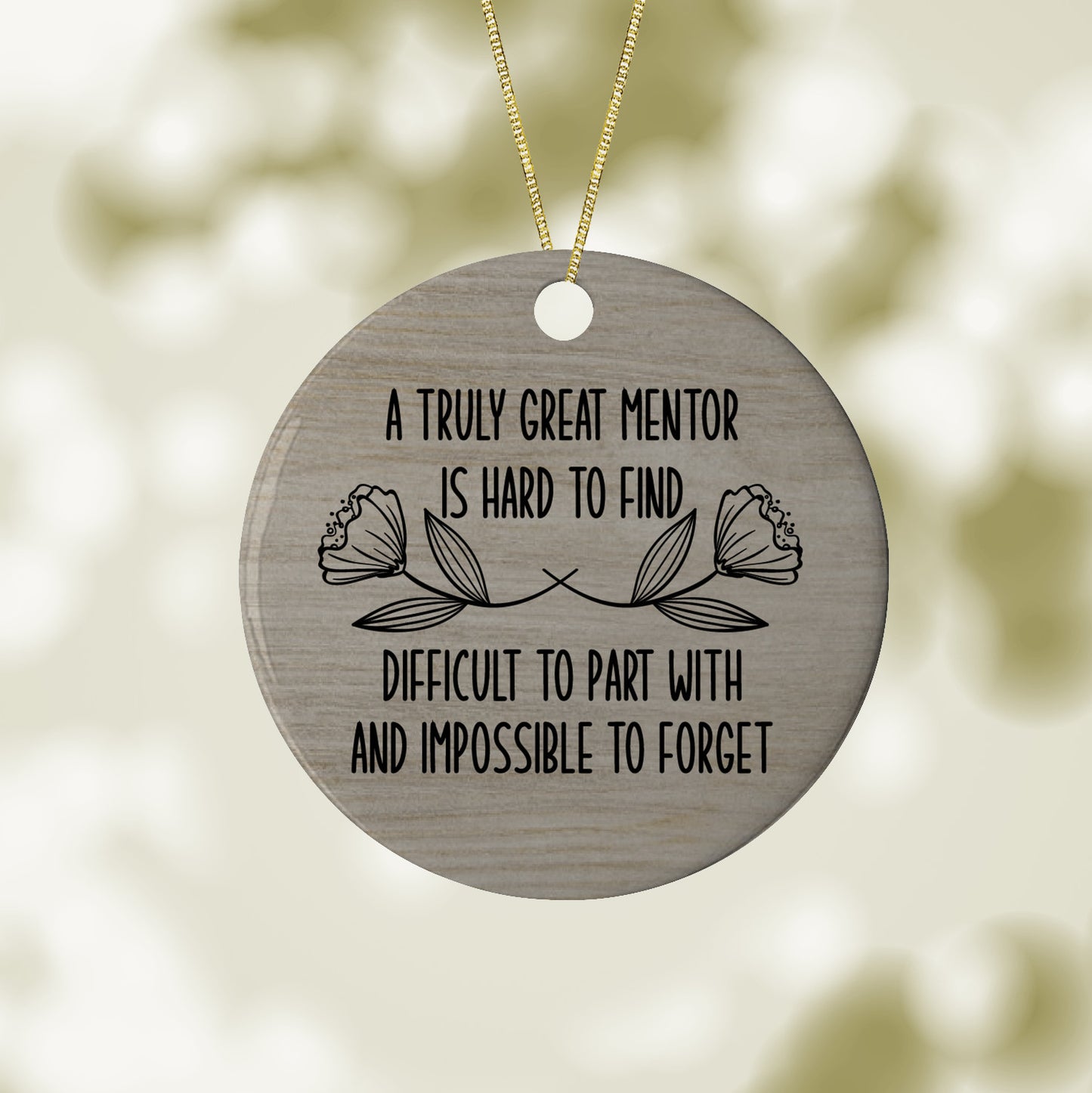 A Great Mentor is Hard to Find Christmas Ornament - Personalized Christmas Ornament | Unique Holiday Gift for Teachers, Coaches, and Friends