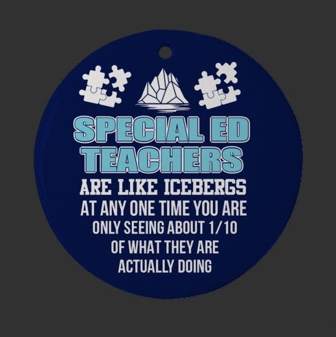 Special Education Teacher Christmas Ornament