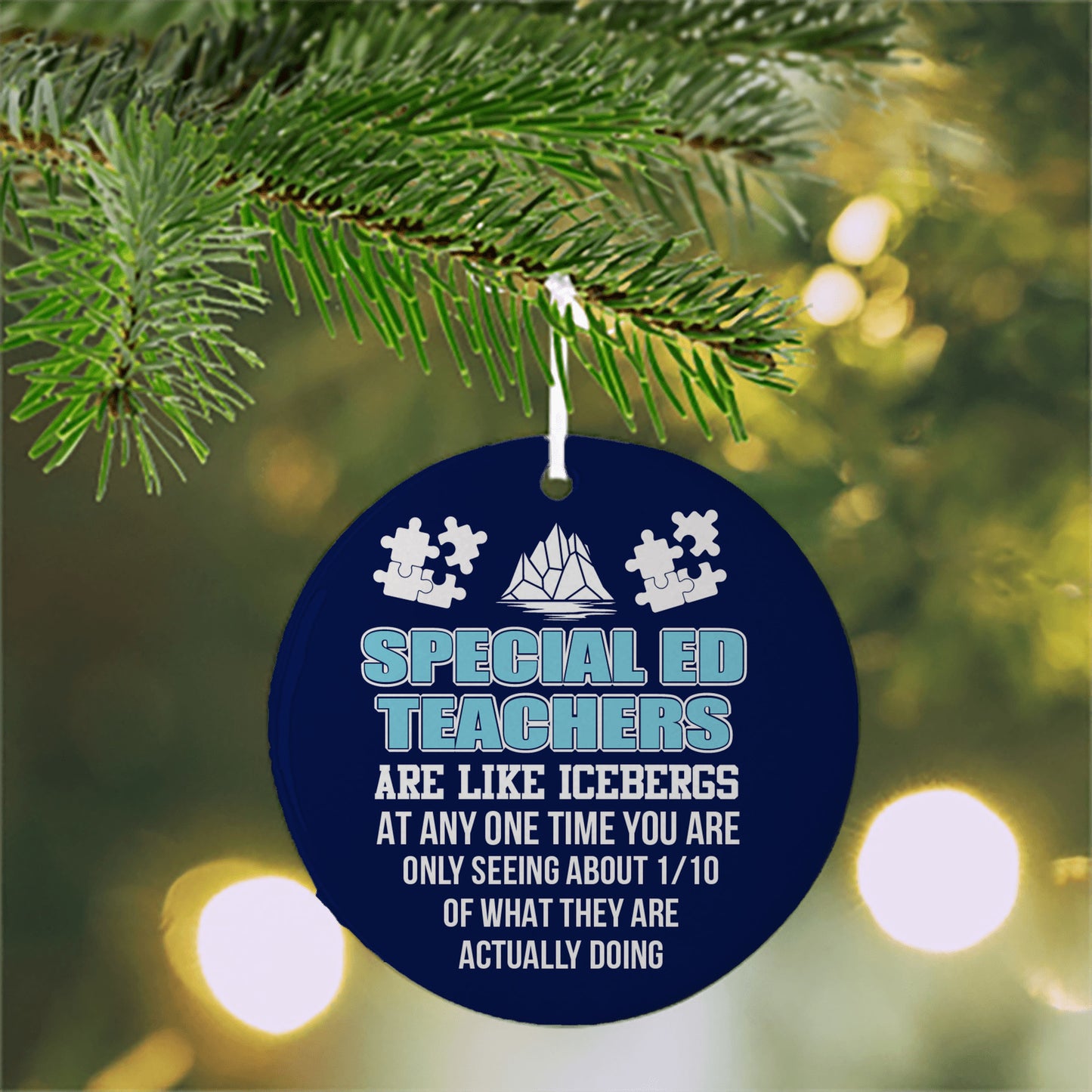 Special Education Teacher Christmas Ornament