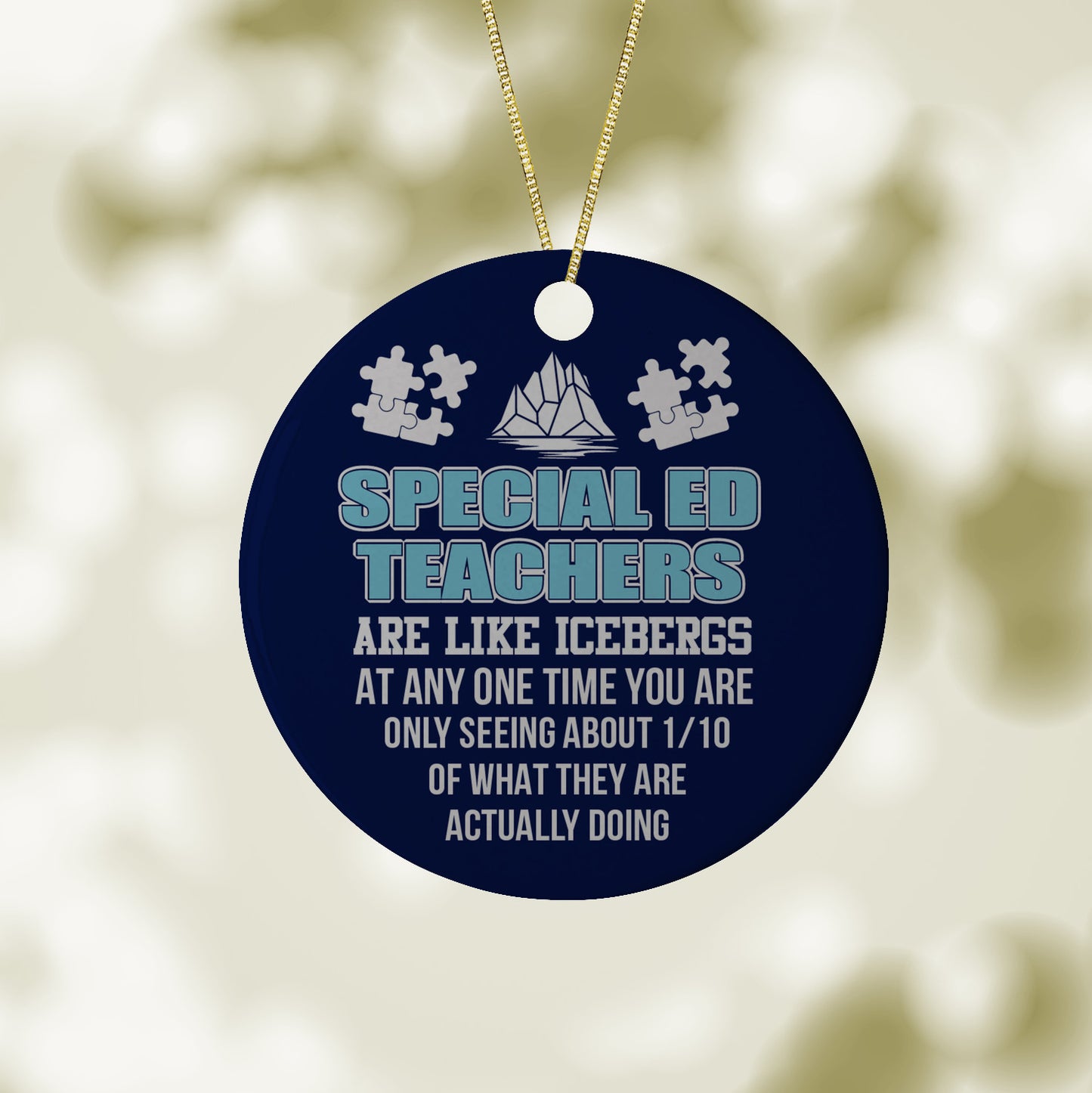 Special Education Teacher Christmas Ornament