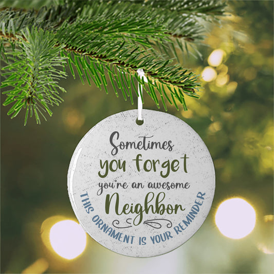 Awesome Neighbor Christmas Holiday Ornament