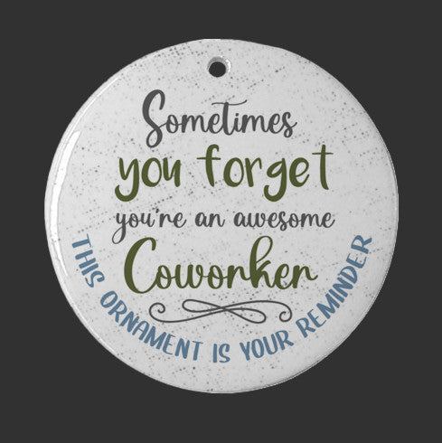 Awesome Coworker Christmas Holiday Ornament