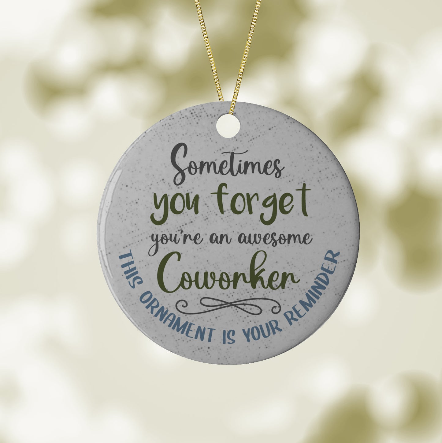 Awesome Coworker Christmas Holiday Ornament